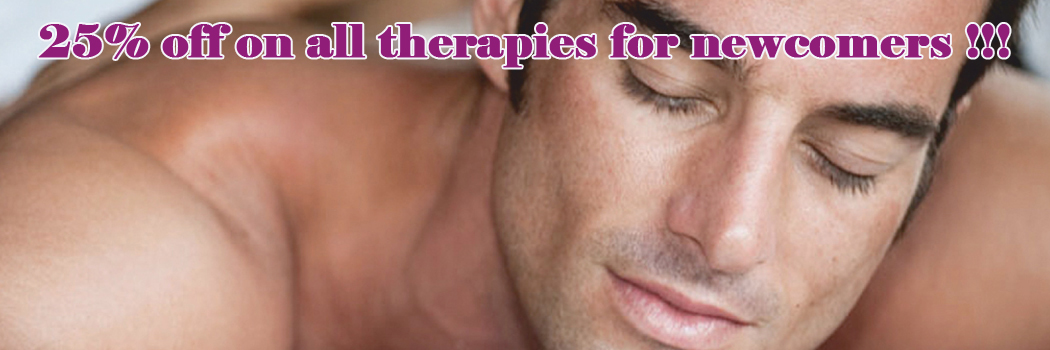 25% off on all therapies for newcomers!!!