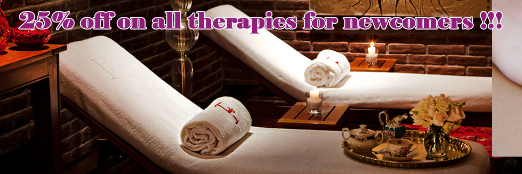 25% off on all therapies for newcomers!!!