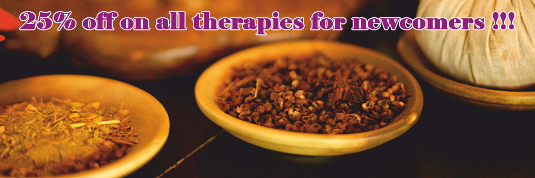 25% off on all therapies for newcomers!!!